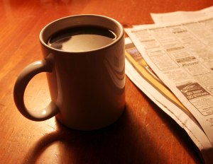 Coffee and Newspaper